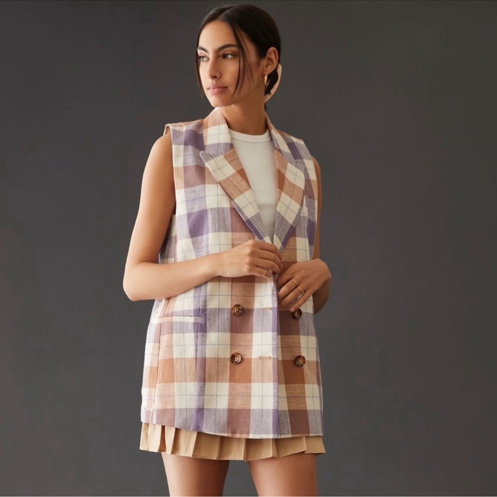 Hutch plaid vest